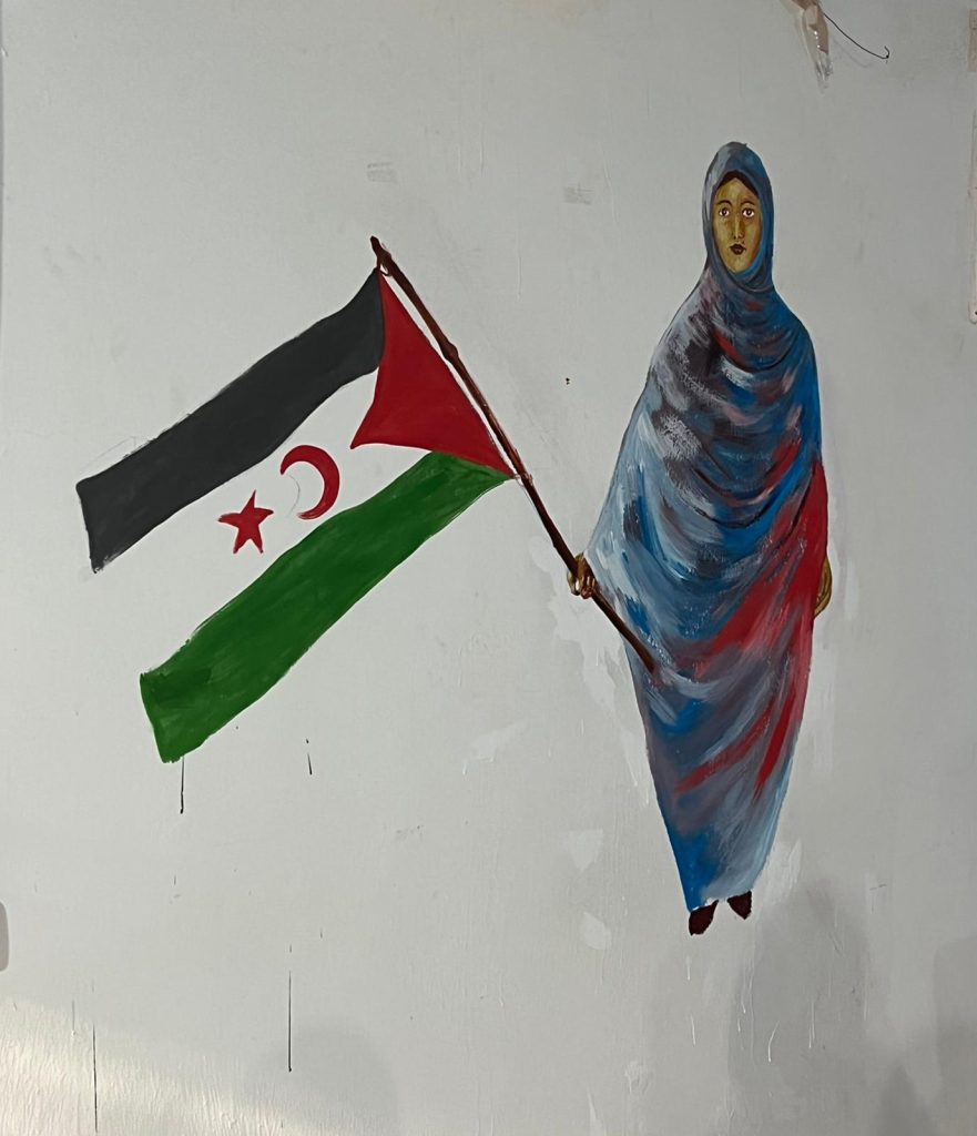 Graffiti im Camp Rabouni